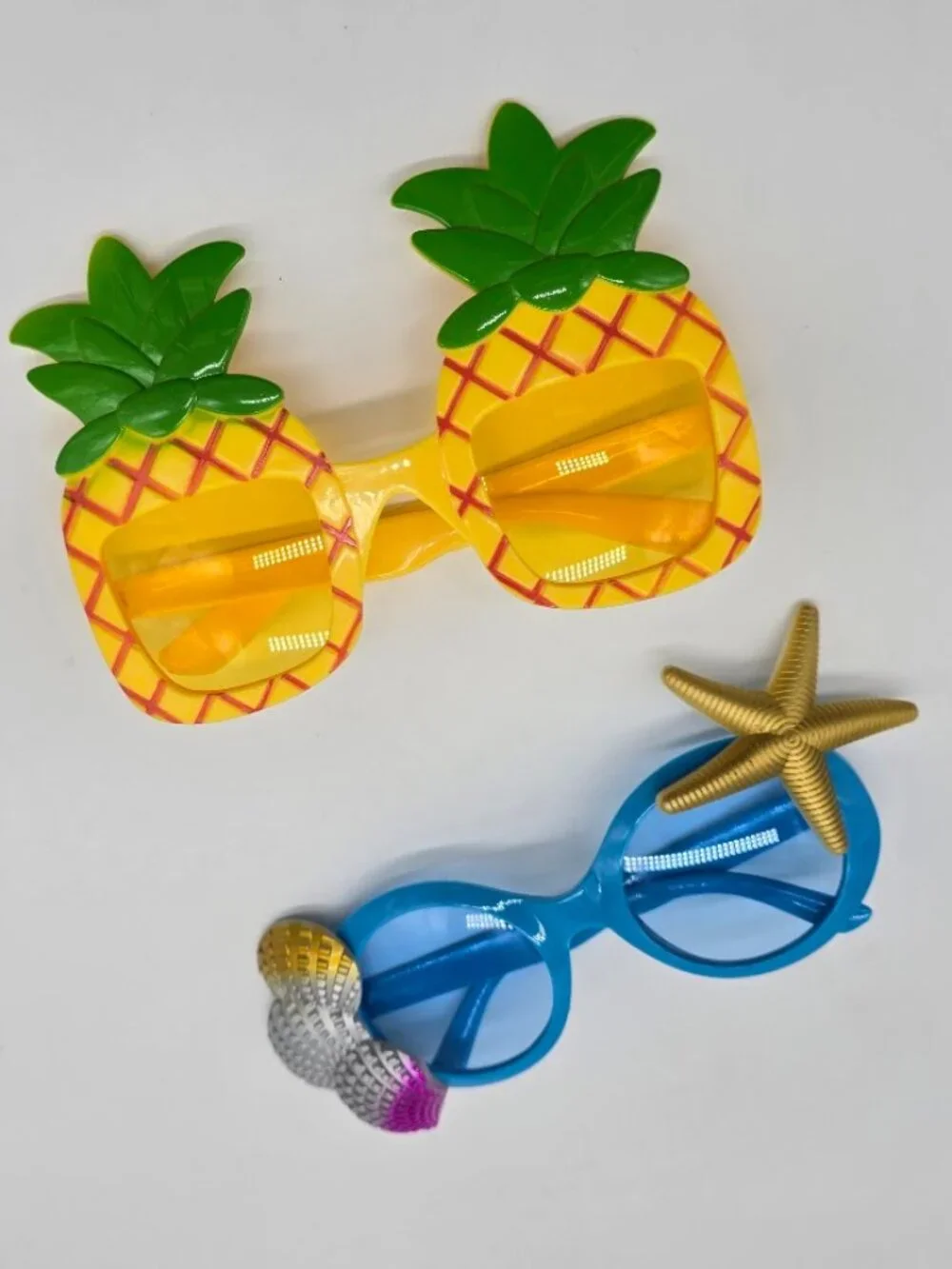 Kids Novelty Sunglasses Set of 2 Pineapple Mermaid Summer Beach Party